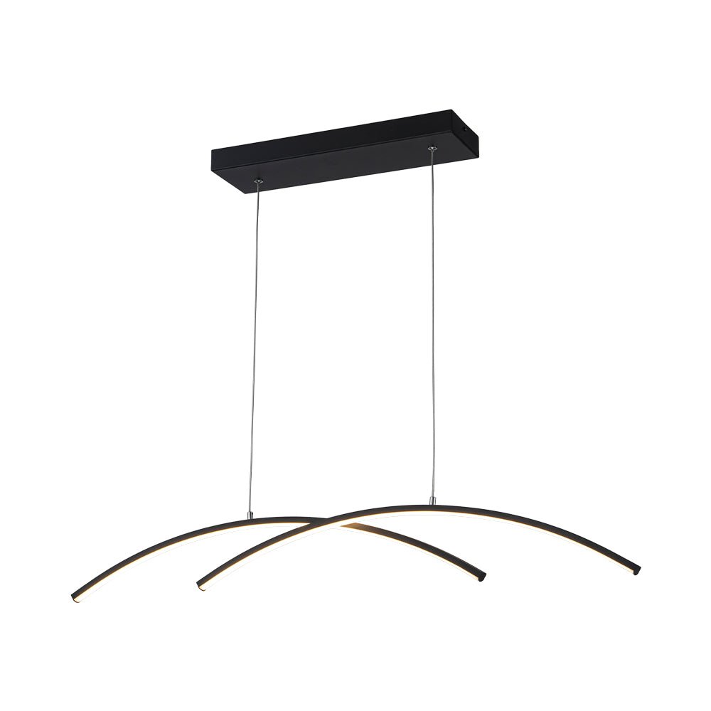 Modern Dimmable LED Arc Pendant Light Fixture, Minimalist Kitchen Island Lighting