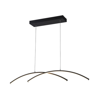 Modern Dimmable LED Arc Pendant Light Fixture, Minimalist Kitchen Island Lighting