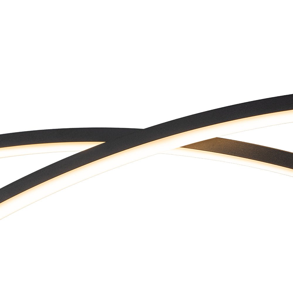 Modern Dimmable LED Arc Pendant Light Fixture, Minimalist Kitchen Island Lighting