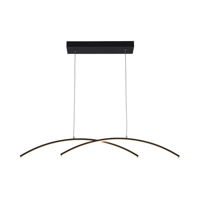 Modern Dimmable LED Arc Pendant Light Fixture, Minimalist Kitchen Island Lighting