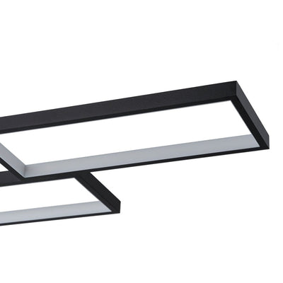 Modern 4-Light Square Frame Dimmable LED Pendant for Kitchen Island