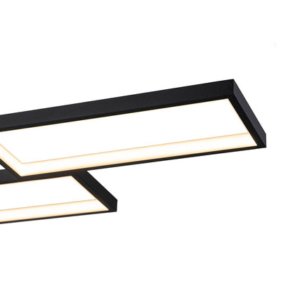 Modern 4-Light Square Frame Dimmable LED Pendant for Kitchen Island