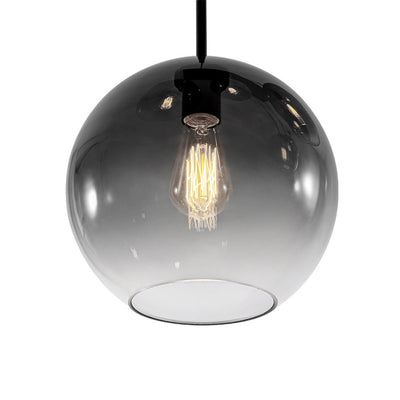 Modern 7-Light Sculptural Glass Globe Pendant Chandelier, Adjustable Dimmable Fixture