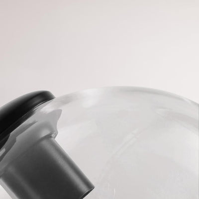 Elegant 7-Light Modern Cluster Pendant Chandelier with Hand-Blown Clear Glass Shades