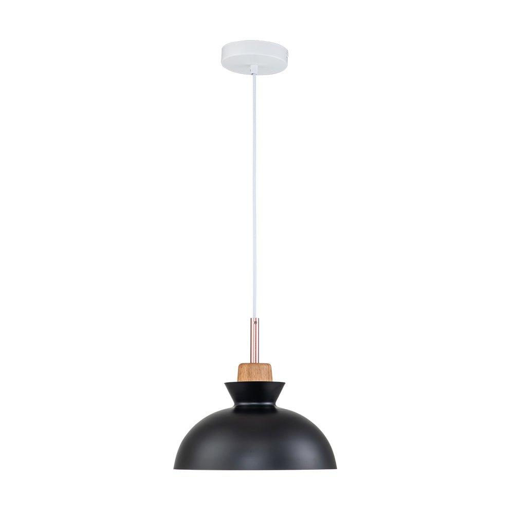 Modern Dome Metal Hanging Pendant Light with Adjustable Cord for Kitchen Dining