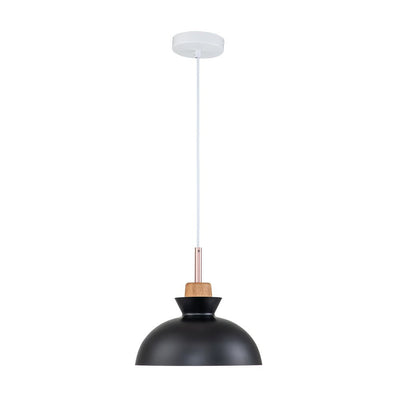 Modern Dome Metal Hanging Pendant Light with Adjustable Cord for Kitchen Dining