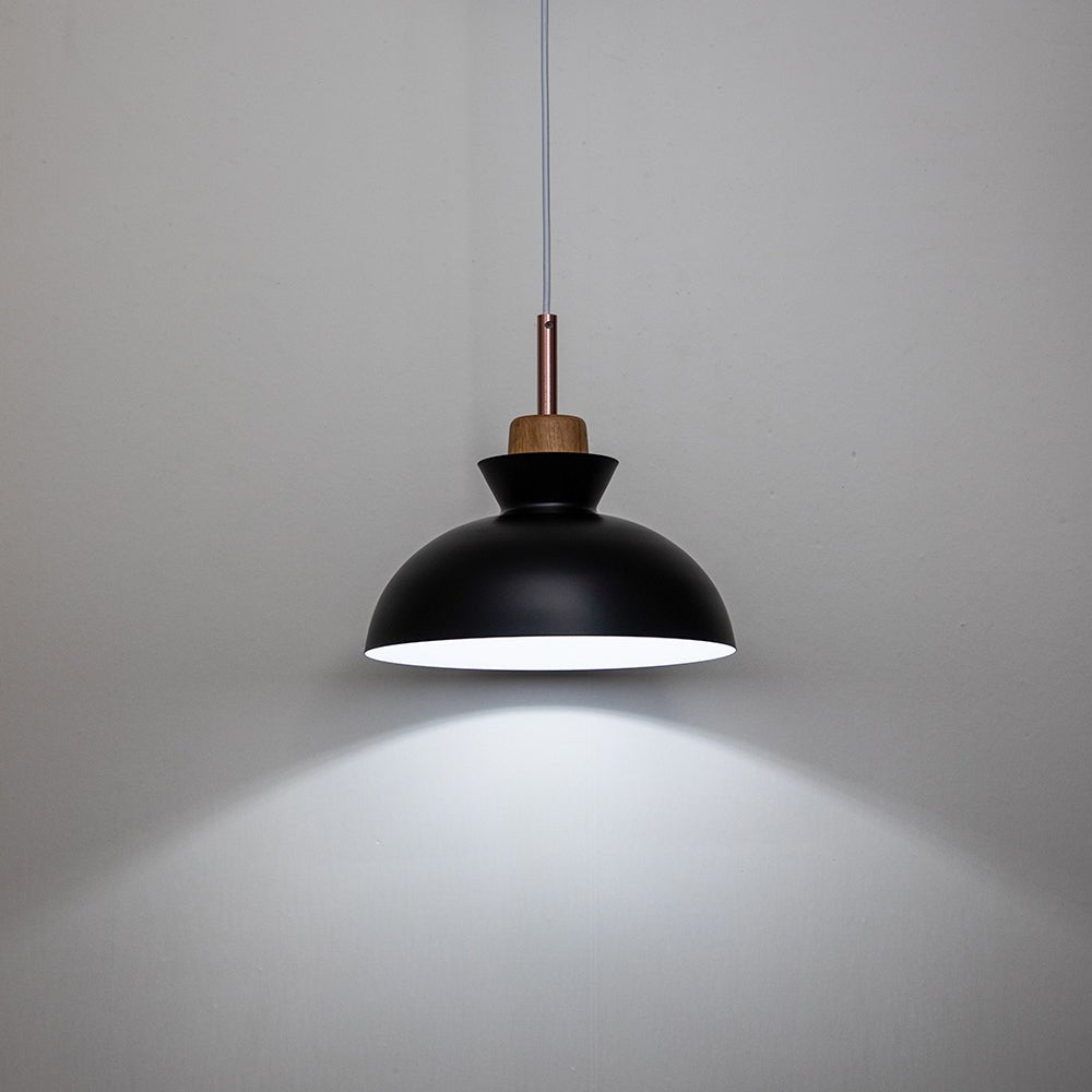 Modern Dome Metal Hanging Pendant Light with Adjustable Cord for Kitchen Dining