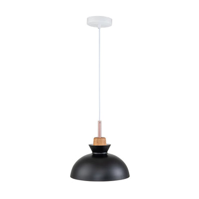 Modern Dome Metal Hanging Pendant Light with Adjustable Cord for Kitchen Dining