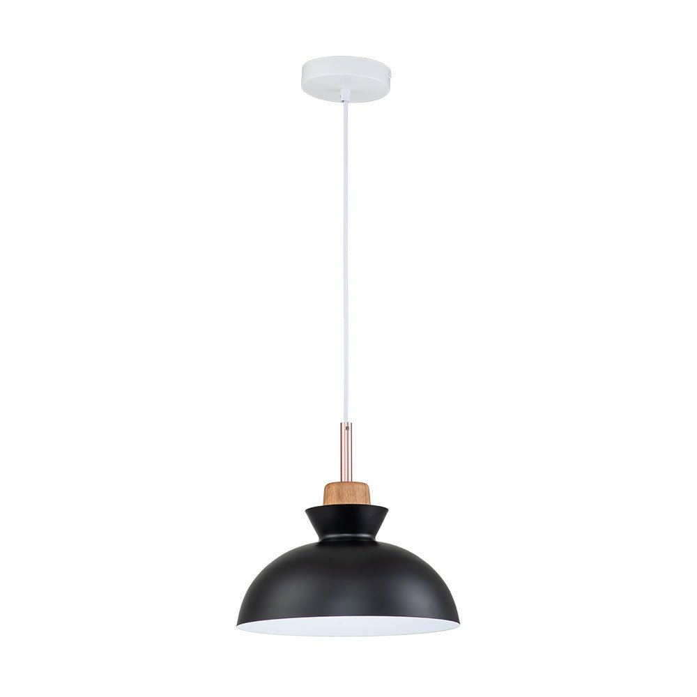Modern Dome Metal Hanging Pendant Light with Adjustable Cord for Kitchen Dining