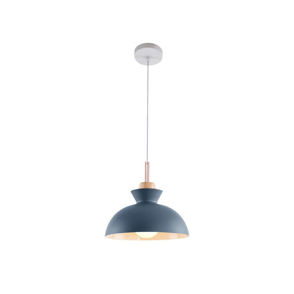 Modern Dome Metal Hanging Pendant Light with Adjustable Cord for Kitchen Dining