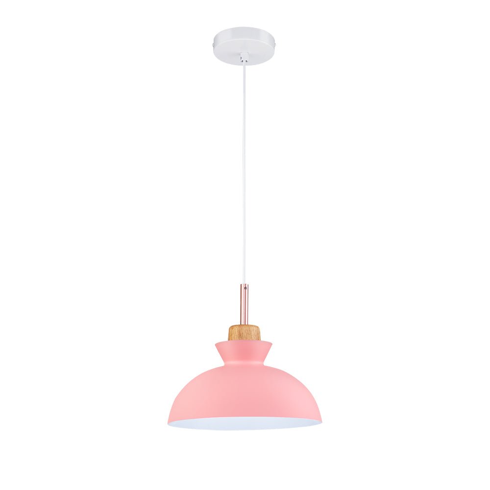 Modern Dome Metal Hanging Pendant Light with Adjustable Cord for Kitchen Dining