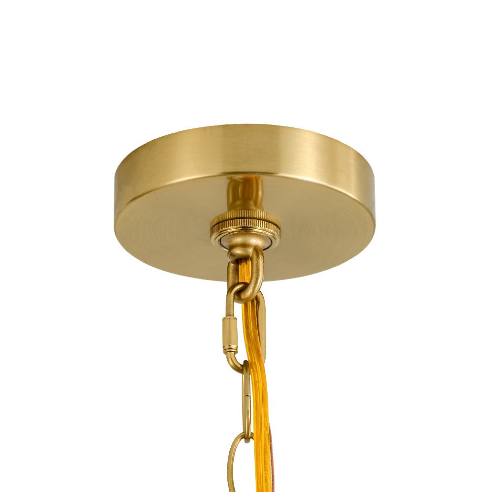 Modern Farmhouse 4-Light Square Lantern Tiered Chandelier, Black Gold Finish