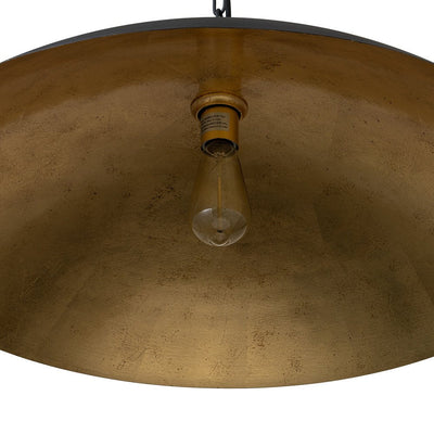 Modern Industrial Oversized Flat Dome Pendant Light Fixture for Kitchen Island