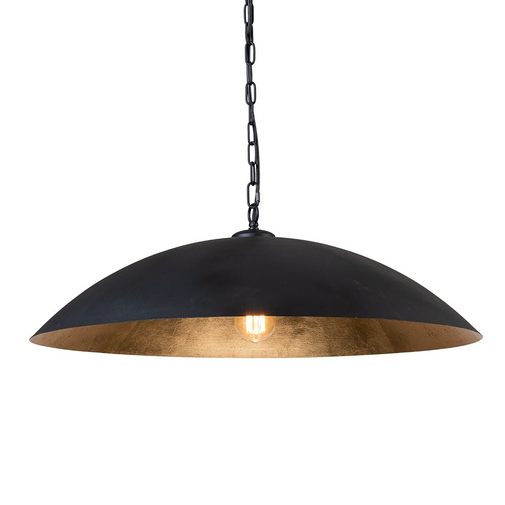 Modern Industrial Oversized Flat Dome Pendant Light Fixture for Kitchen Island