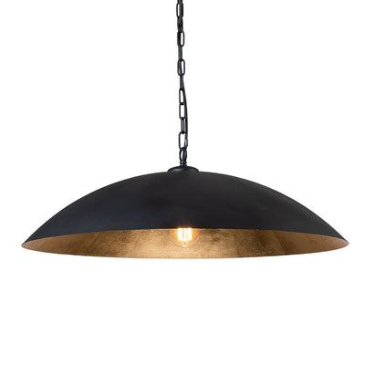 Modern Industrial Oversized Flat Dome Pendant Light Fixture for Kitchen Island