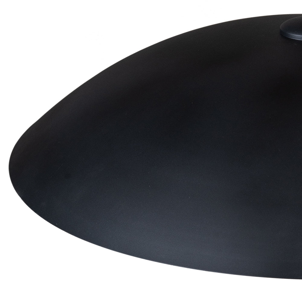Modern Industrial Oversized Flat Dome Pendant Light Fixture for Kitchen Island