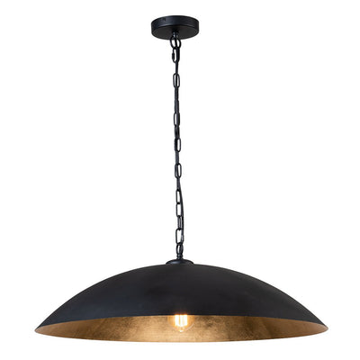Modern Industrial Oversized Flat Dome Pendant Light Fixture for Kitchen Island