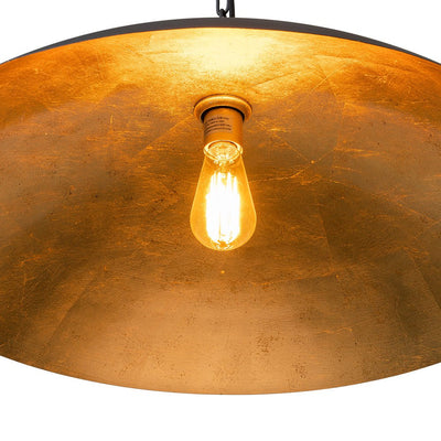 Modern Industrial Oversized Flat Dome Pendant Light Fixture for Kitchen Island