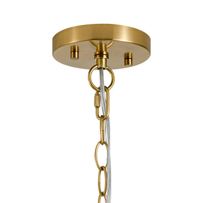 Modern Minimalist 1-Light Tapered Metal Pendant with Elegant Brass Finish