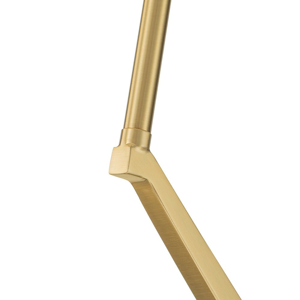 Modern Dimmable LED Round Pendant Light Fixture, Minimalist Brass/Black Finish