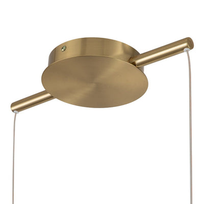 Modern Minimalist Dimmable Linear LED Pendant Light Fixture for Dining Table