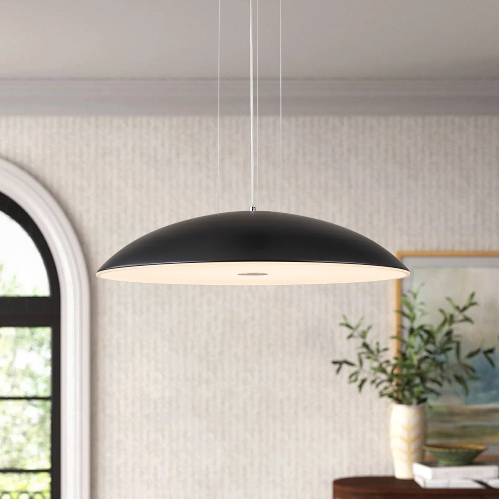 Modern Minimalist LED Dome Pendant Light - Dimmable Frisbee Saucer Design