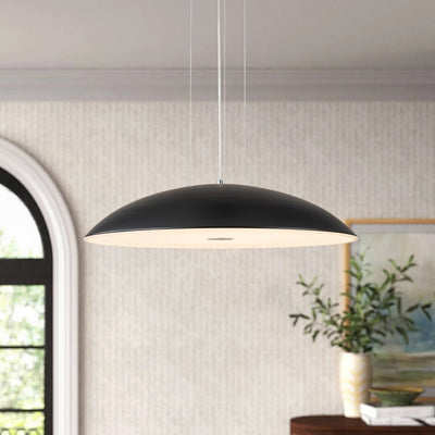 Modern Minimalist LED Dome Pendant Light - Dimmable Frisbee Saucer Design
