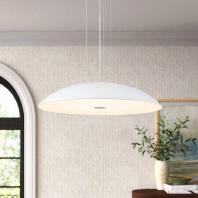 Modern Minimalist LED Dome Pendant Light - Dimmable Frisbee Saucer Design