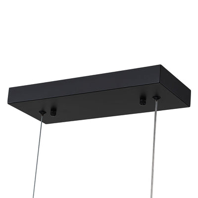 Modern Minimalist Walnut Wood Linear LED Pendant Light Dimmable Adjustable Fixture