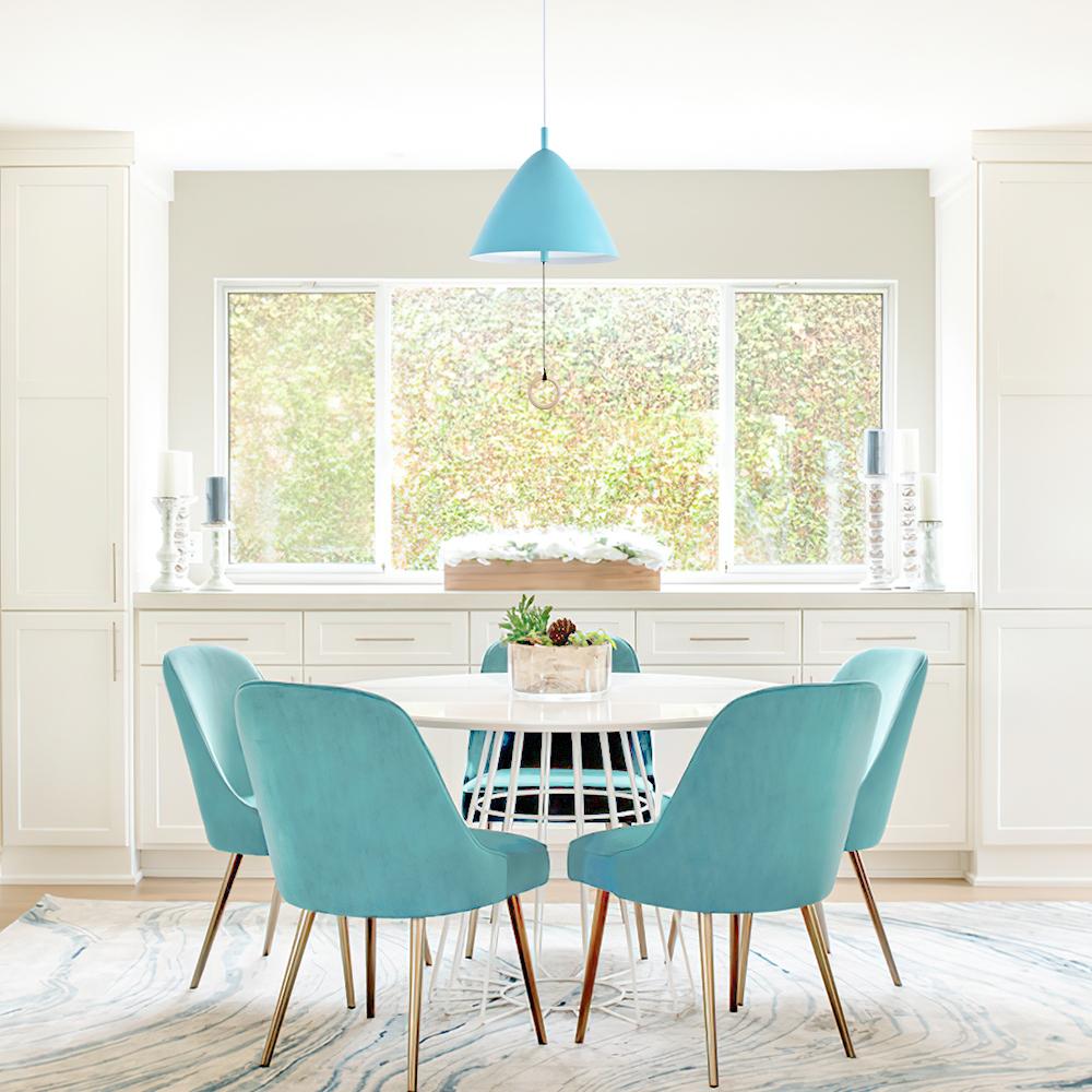 Modern Cone Shade Hanging Pendant Light Fixture with Pull Chain Switch