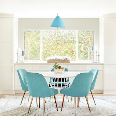 Modern Cone Shade Metal Hanging Pendant Light with Adjustable Pull String Switch