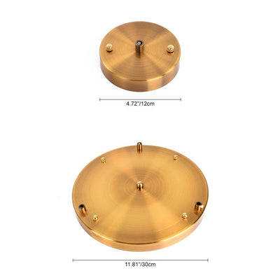 Modern Sculptural Glass Pendant Light Fixture with Adjustable Cable Brass Finish