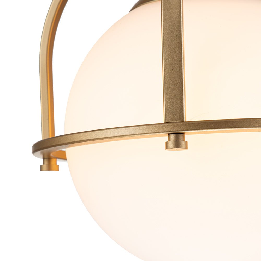 Modern Adjustable Single Light Opal Glass Globe Mini Pendant for Ceiling Mount