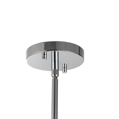 Modern Staggered Frosted Glass Globe 10-Light Pendant Chandelier, Chrome Finish, Dimmable