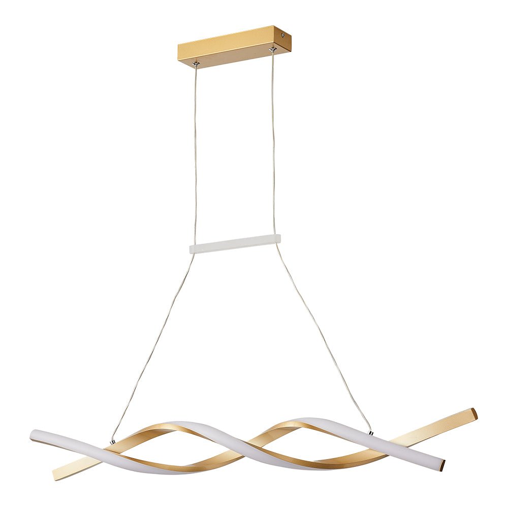 Modern Dimmable LED Helix Pendant Light Fixture for Contemporary Spaces