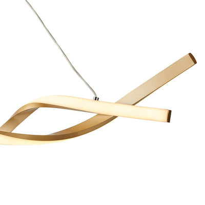 Modern Dimmable LED Helix Pendant Light Fixture for Contemporary Spaces