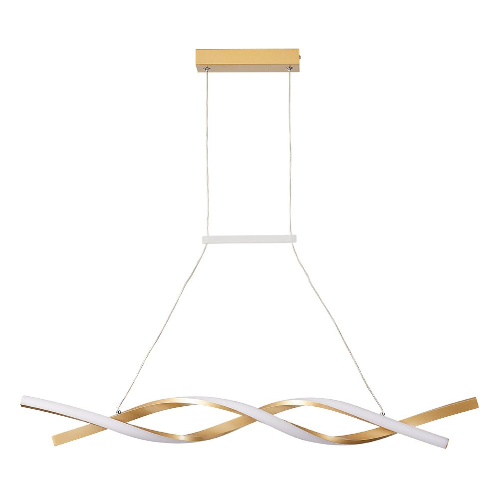 Modern Dimmable LED Helix Pendant Light Fixture for Contemporary Spaces