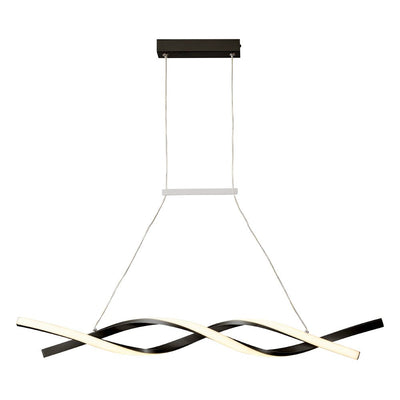 Modern Dimmable LED Helix Pendant Light Fixture for Contemporary Spaces