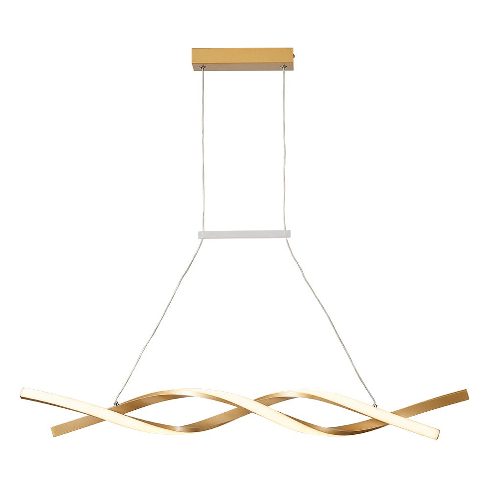 Modern Dimmable LED Helix Pendant Light Fixture for Contemporary Spaces