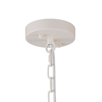 Modern Scandinavian 1-Light Matte White Metal Hanging Pendant Fixture Lighting