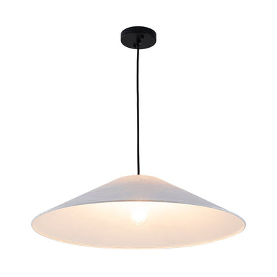 Nordic Umbrella Paper Pendant Light, Dimmable, Matte Black, Adjustable Single Light