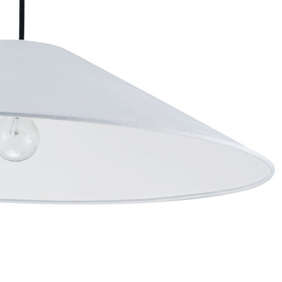 Nordic Umbrella Paper Pendant Light, Dimmable, Matte Black, Adjustable Single Light