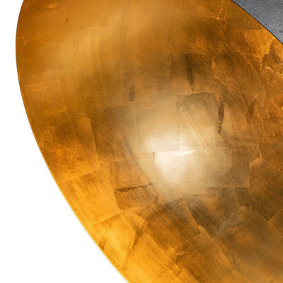 Modern Industrial Oversized Dome Pendant Light, Adjustable Height, Metal Finish, Single-Light