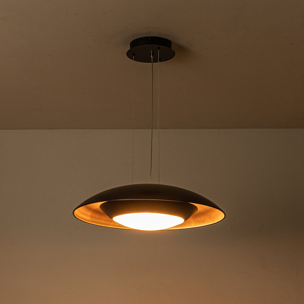 Ultra-Modern Nordic Flying Saucer LED Dome Pendant Light - Dimmable, Adjustable Height