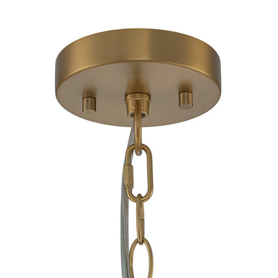 Vintage Brass Geometric Lantern Pendant Light, 3-Light Dimmable Ceiling Fixture