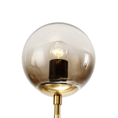 6-light Glass Globe Linear Chandelier