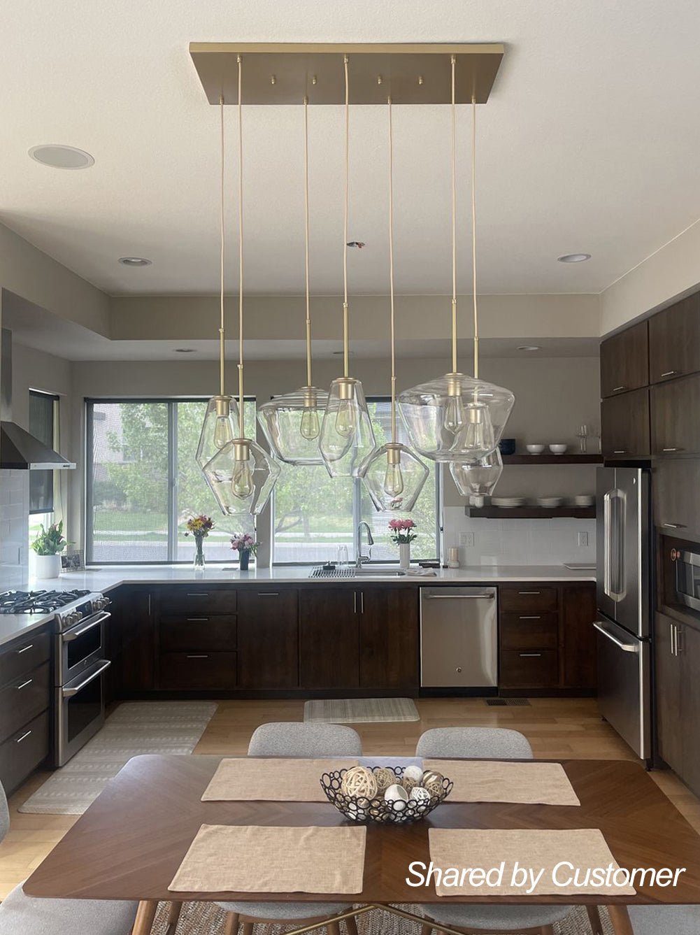 7-light Cluster Kitchen Island Pendant Lighting