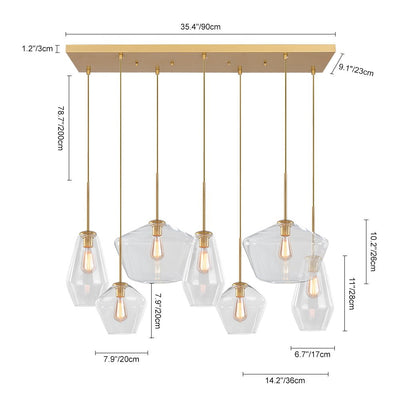 7-light Cluster Kitchen Island Pendant Lighting