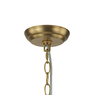 Brass Cluster Sculpture Texture Glass Globe Bubble Chandelier