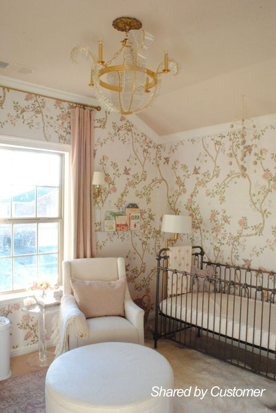 Chic Antique Crystal Floral Chandelier
